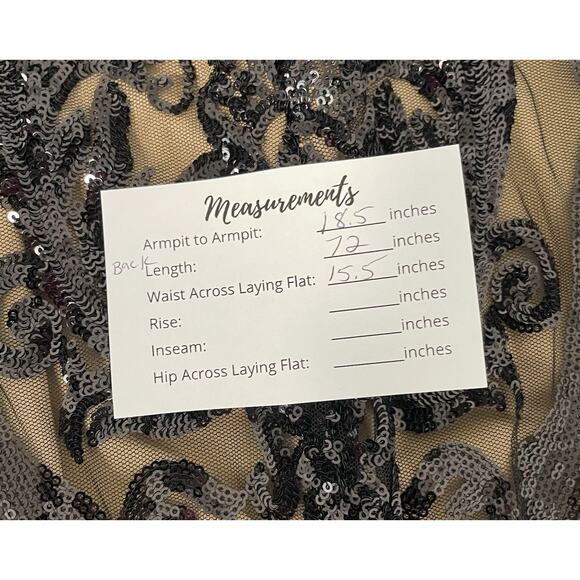 Mac Duggal Bustier Damask Sequin Trumpet Gown Size 10 $598 - Picture 6 of 7